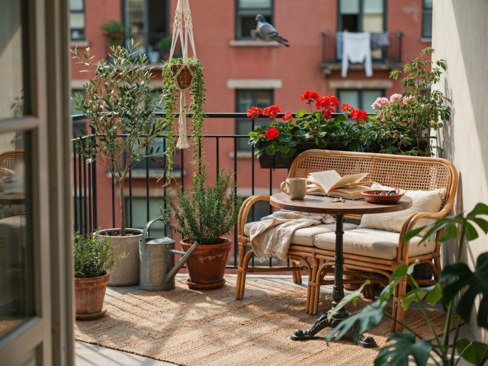 Ładny balkon w bloku jak urządzić małą przestrzeń na relaks i zieleń