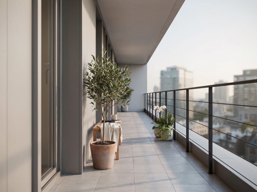 Inspiracje i praktyczne porady jak urządzić wąski długi balkon funkcjonalnie i stylowo